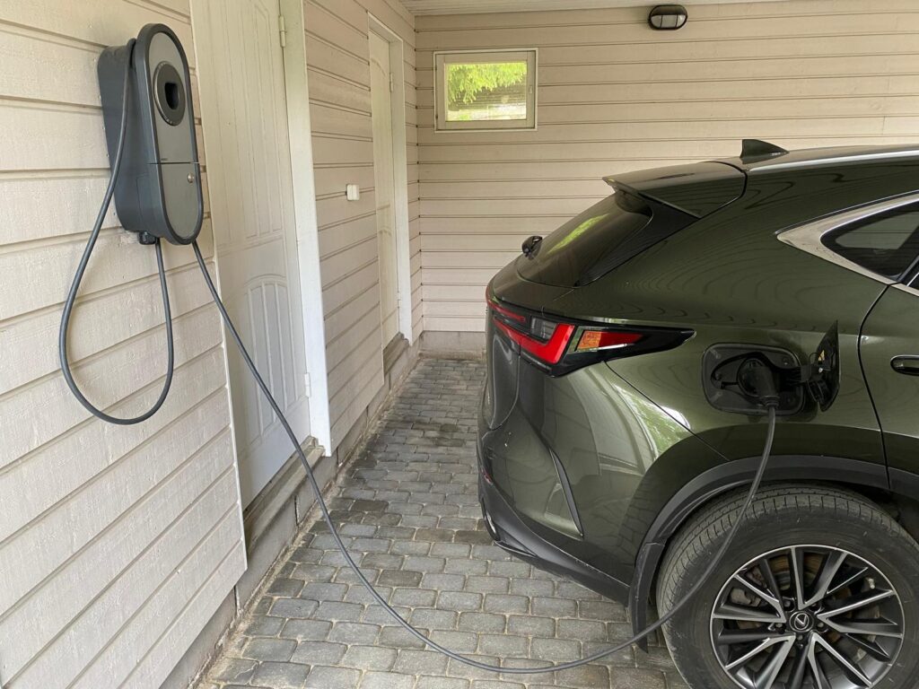 Car on charging station